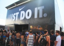 NIKE US Open Surfing Booth, Every year the event seems a bit bigger than it was the year before. This year, the nine-day event is swallowing 14 acres of sand on the south side of the Huntington Beach Pier. Nike is the headline sponsor, so everything seems a bit bigger and more extravagant. Now, if they could figure out how to dictate the swell forecast.